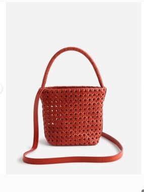Madewell The Handwoven Cane Mini Bag NWT
